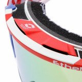 ETHEN MASCHERA 05R motokroso akiniai 50mm raudona/balta/mėlyna