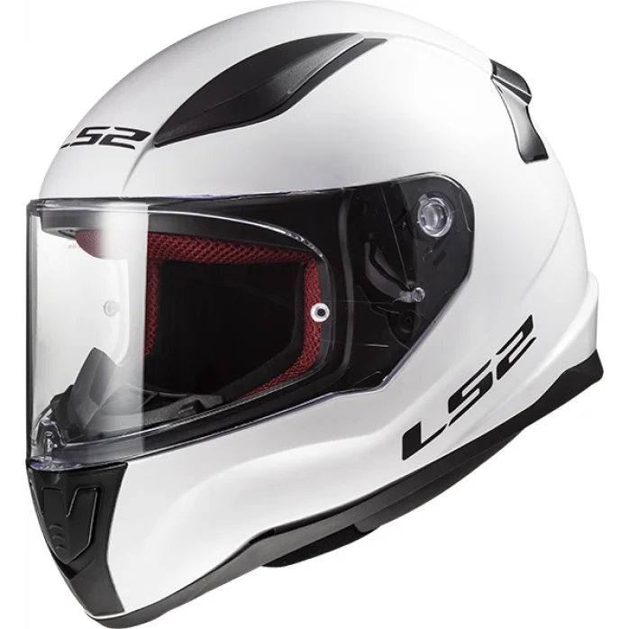 LS2 FF353 RAPID MINI SINGLE MONO vaikiškas uždaras šalmas - balta L