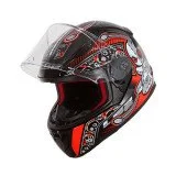 LS2 FF353 RAPID MINI VOODOO VAIKIŠKAS ŠALMAS JUODA/RAUDONA M