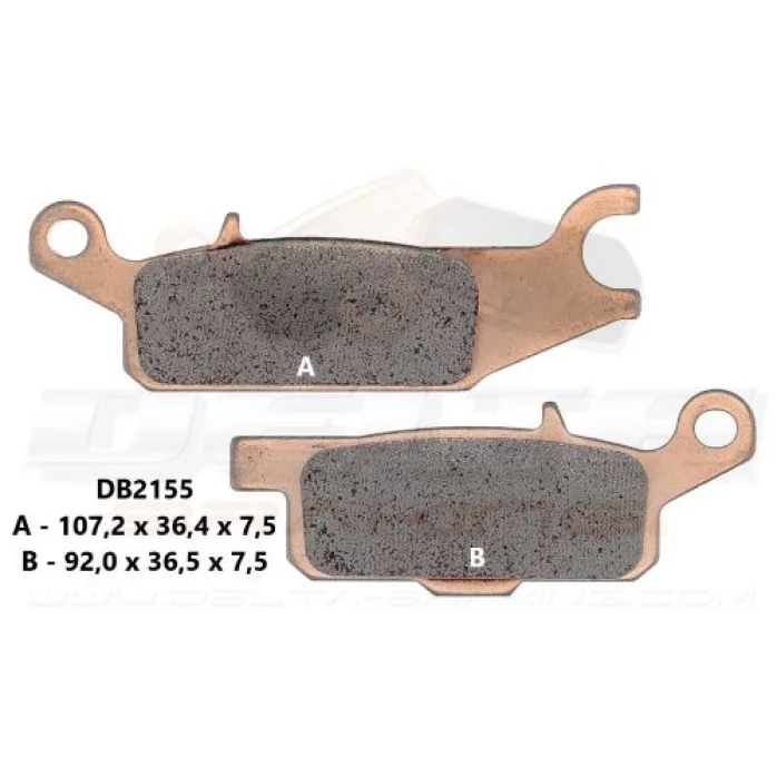 DELTA BRAKING stabdžių trinkelės kaladėlės Yamaha YFM Grizzly 550 700 DL225 (alt. DP979 FA443 FDB2231)