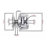 Variatorius Polaris Sportsman Ranger Scrambler 500 2002-2006 (OEM 1321976)