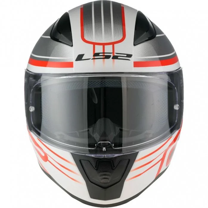 LS2 FF353 RAPID II CIRCUIT UŽDARAS ŠALMAS BALTA/RAUDONA XXL