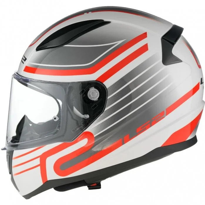 LS2 FF353 RAPID II CIRCUIT UŽDARAS ŠALMAS BALTA/RAUDONA XXL