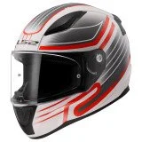 LS2 FF353 RAPID II CIRCUIT UŽDARAS ŠALMAS BALTA/RAUDONA XXL