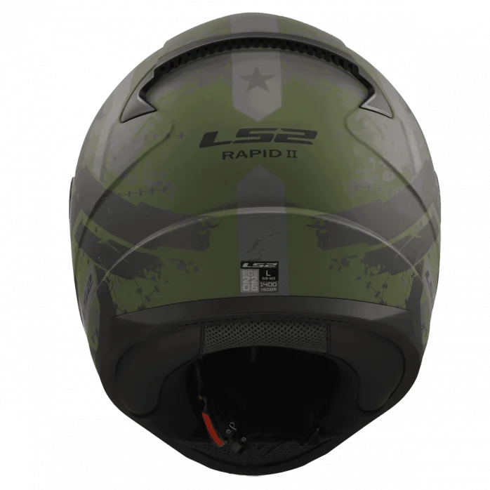 LS2 FF353 RAPID II THUNDER BIRDS M.MILITARY uždaras šalmas M