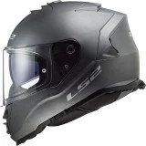 LS2 FF800 STORM II SOLID MATT TITANIUM UŽDARAS ŠALMAS XS