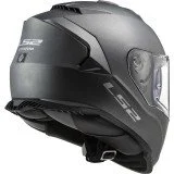 LS2 FF800 STORM II SOLID MATT TITANIUM UŽDARAS ŠALMAS XS