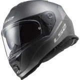 LS2 FF800 STORM II SOLID MATT TITANIUM UŽDARAS ŠALMAS XS