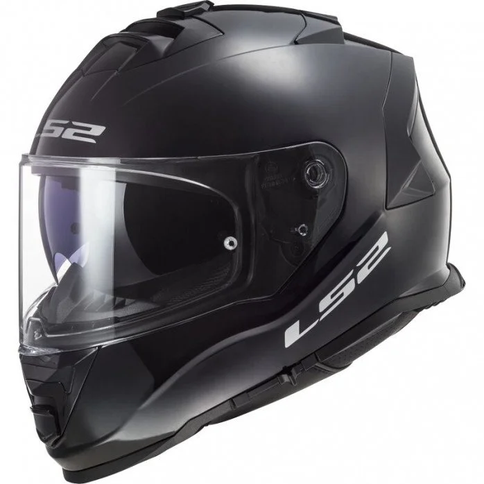 LS2 FF800 STORM II SOLID GLOSS BLACK UŽDARAS ŠALMAS 3XL