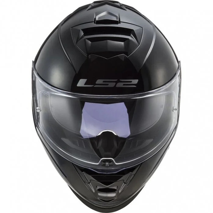 LS2 FF800 STORM II SOLID GLOSS BLACK UŽDARAS ŠALMAS 3XL