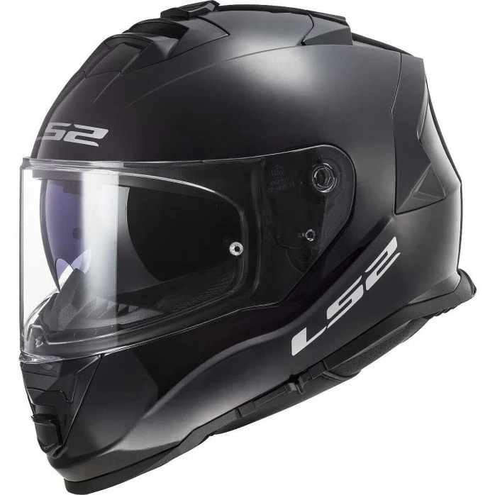 LS2 FF800 STORM II SOLID GLOSS BLACK UŽDARAS ŠALMAS 3XL