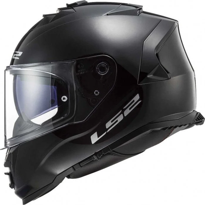 LS2 FF800 STORM II SOLID GLOSS BLACK UŽDARAS ŠALMAS 3XL