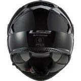 LS2 FF800 STORM II SOLID GLOSS BLACK UŽDARAS ŠALMAS 3XL