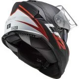 LS2 FF800 STORM II NERVE MATT BLACK RED UŽDARAS ŠALMAS XXL