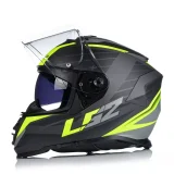 LS2 FF800 STORM II NERVE M.BLACK H-V YELLOW UŽDARAS ŠALMAS L