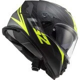 LS2 FF800 STORM II NERVE M.BLACK H-V YELLOW UŽDARAS ŠALMAS L