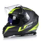 LS2 FF800 STORM II NERVE M.BLACK H-V YELLOW UŽDARAS ŠALMAS L
