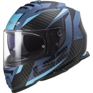 LS2 FF800 STORM II RACER MATT BLUE UŽDARAS ŠALMAS 3XL