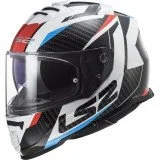 LS2 FF800 STORM II RACER RED BLUE UŽDARAS ŠALMAS M