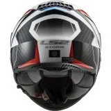 LS2 FF800 STORM II RACER RED BLUE UŽDARAS ŠALMAS M