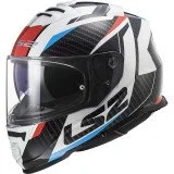 LS2 FF800 STORM II RACER RED BLUE UŽDARAS ŠALMAS M