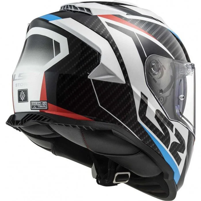 LS2 FF800 STORM II RACER RED BLUE UŽDARAS ŠALMAS M