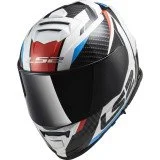 LS2 FF800 STORM II RACER RED BLUE UŽDARAS ŠALMAS M