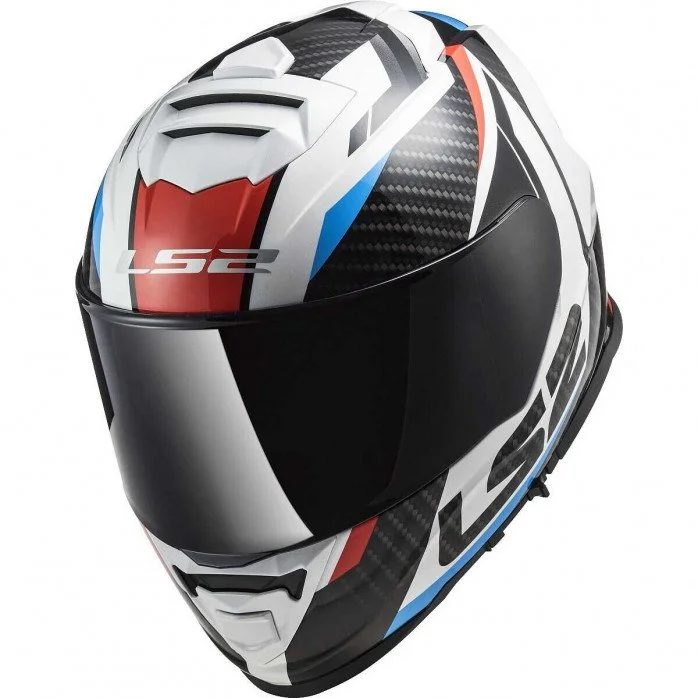 LS2 FF800 STORM II RACER RED BLUE UŽDARAS ŠALMAS M