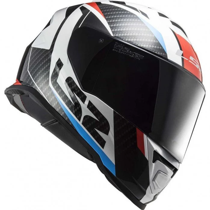 LS2 FF800 STORM II RACER RED BLUE UŽDARAS ŠALMAS M