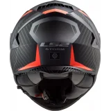 LS2 FF800 STORM II RACER M.TITANIUM ORANGE UŽDARAS ŠALMAS XL