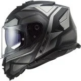 LS2 FF800 STORM II FASTER MATT TITANIUM UŽDARAS ŠALMAS M