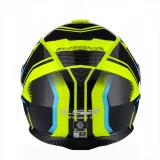 LS2 FF800 STORM II TRACKER BLACK H-V YELLOW uždaras šalmas 3XL