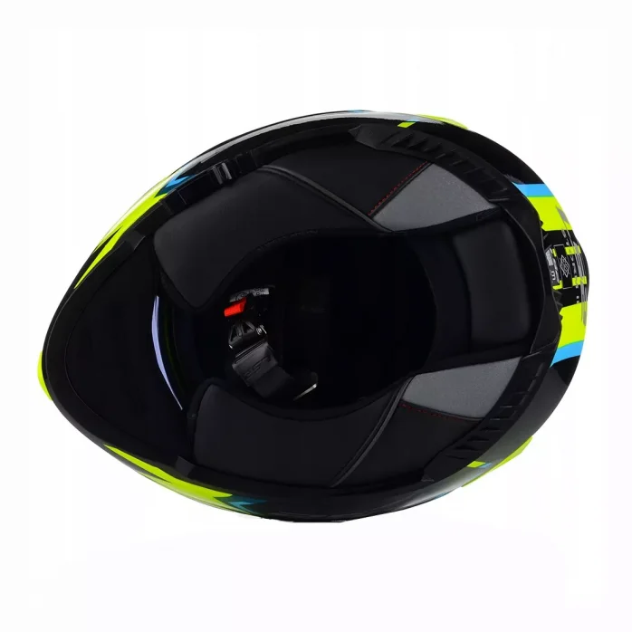 LS2 FF800 STORM II TRACKER BLACK H-V YELLOW uždaras šalmas 3XL