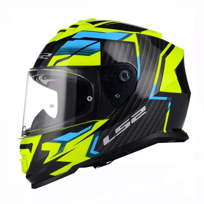 LS2 FF800 STORM II TRACKER BLACK H-V YELLOW uždaras šalmas 3XL