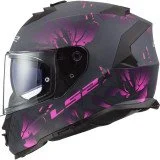 LS2 FF800 STORM II BURST MATT BLACK PINK UŽDARAS ŠALMAS S