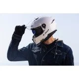 LS2 FF808 STREAM II UŽDARAS ŠALMAS BLIZGI BALTA 3XL