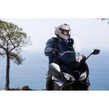 LS2 FF808 STREAM II UŽDARAS ŠALMAS BLIZGI BALTA 3XL