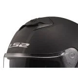 LS2 FF808 STREAM II FURY UŽDARAS ŠALMAS JUODA/GELTONA XS