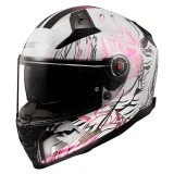 LS2 FF811 VECTOR II DARFLO GL.WHITE PINK uždaras šalmas XXS