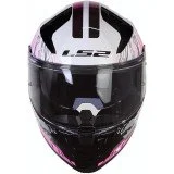 LS2 FF811 VECTOR II DARFLO GL.WHITE PINK uždaras šalmas XXS