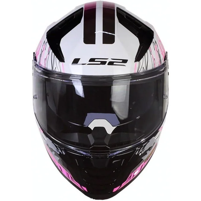LS2 FF811 VECTOR II DARFLO GL.WHITE PINK uždaras šalmas XXS