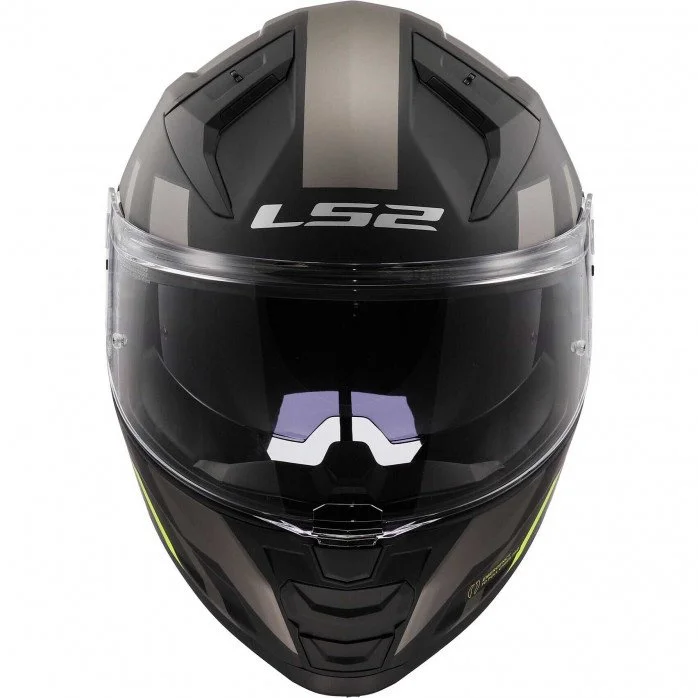 LS2 FF811 VECTOR II TRON M.BLACK H-V YELLOW uždaras šalmas 4XL