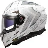 LS2 FF811 VECTOR II ALIZER M.WHITE SILVER uždaras šalmas XS