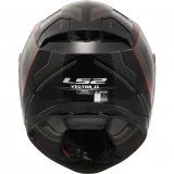 LS2 FF811 VECTOR II ALIZER BLACK RED uždaras šalmas S