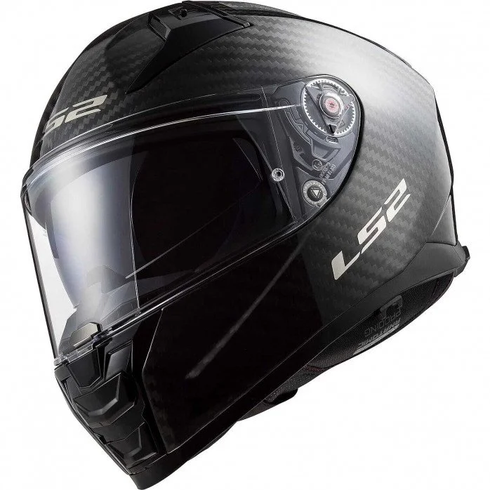 LS2 FF811 VECTOR II GLOSS CARBON uždaras šalmas S