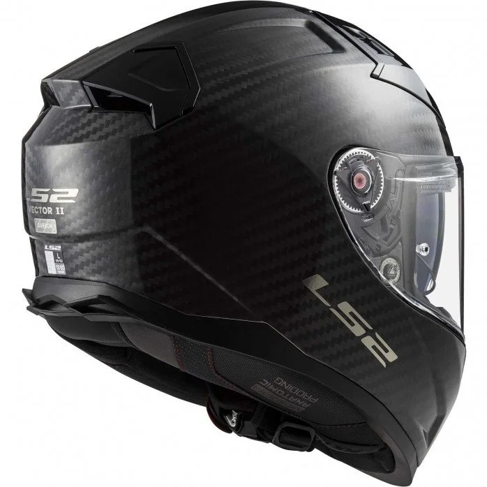 LS2 FF811 VECTOR II GLOSS CARBON uždaras šalmas S