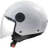 LS2 OF558 SPHERE II SOLID GLOSS WHITE atviro tipo šalmas S