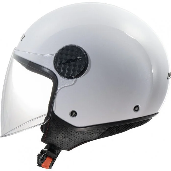 LS2 OF558 SPHERE LUX II SOLID GLOSS WHITE atviras šalmas L