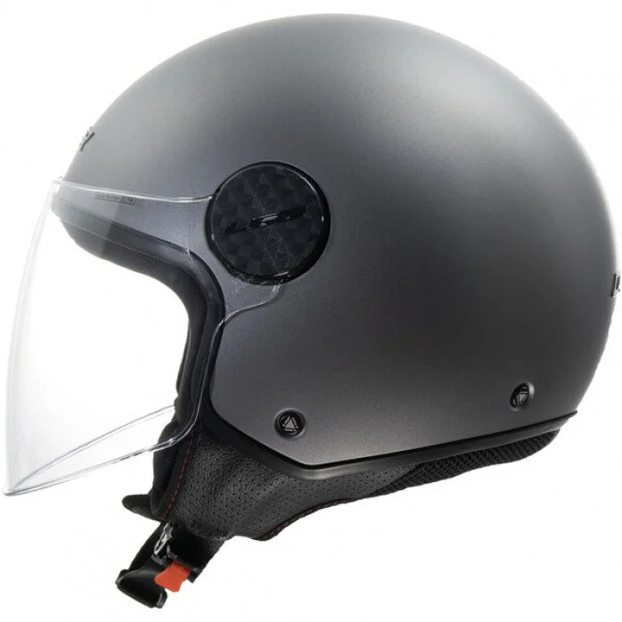 LS2 OF558 SPHERE LUX II SOLID MATT TITANIUM atviras šalmas XXL