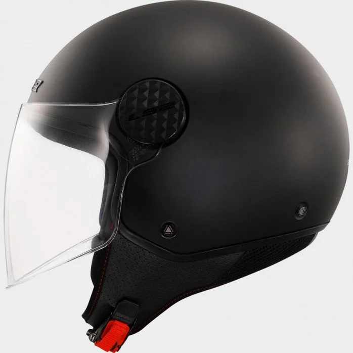 LS2 OF558 SPHERE LUX II SOLID MATT BLACK atviras šalmas XS